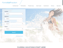 Tablet Screenshot of floridagulfvacation.com